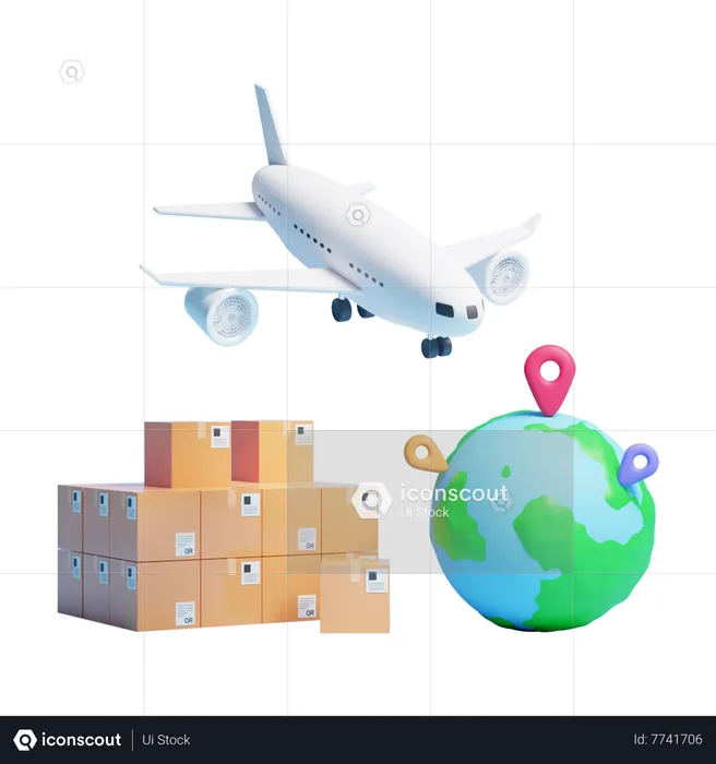 Global Logistics service  3D Icon