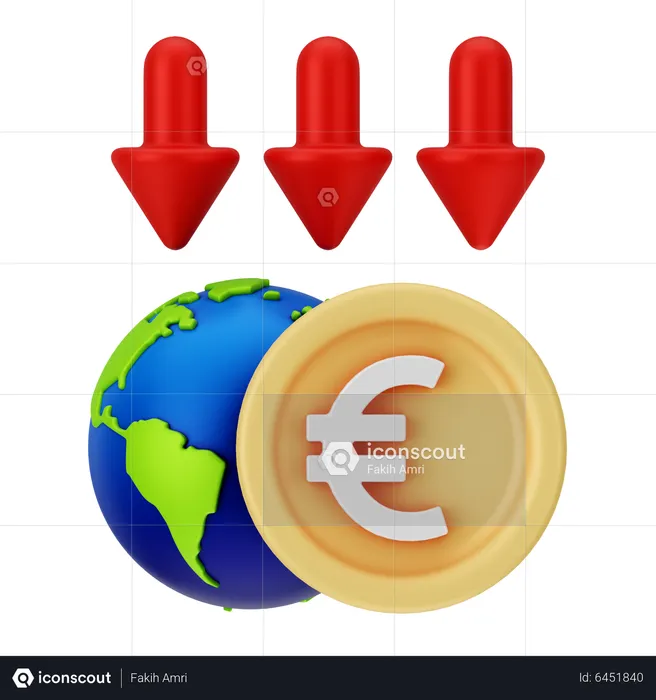 Global Loss  3D Icon