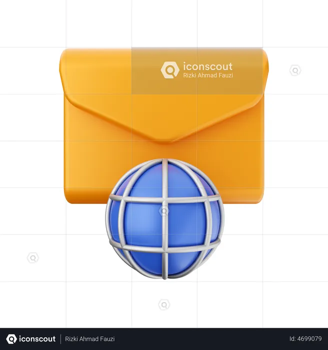Global Mail  3D Illustration