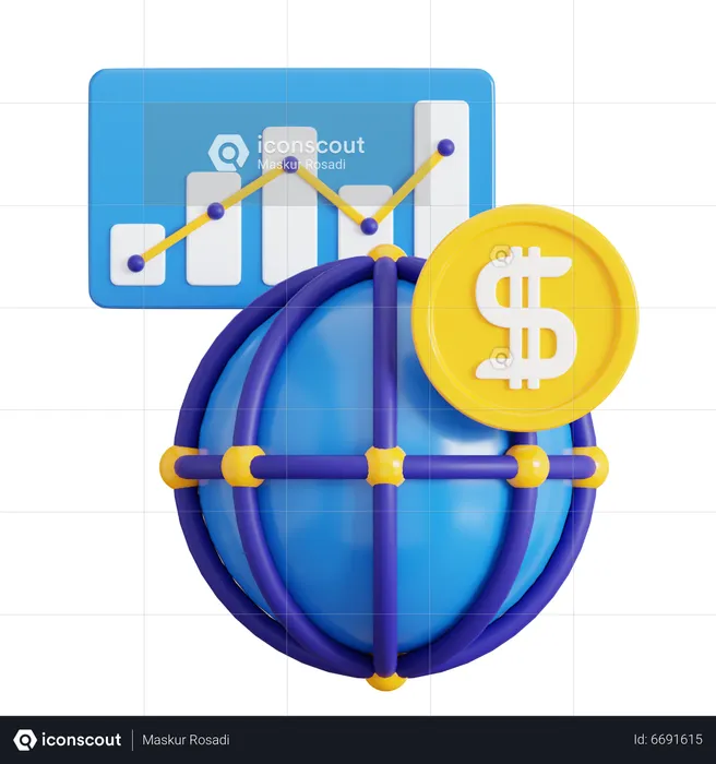 Global Marketing  3D Icon