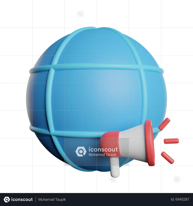 Global Marketing  3D Icon