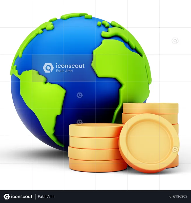 Global Money  3D Icon