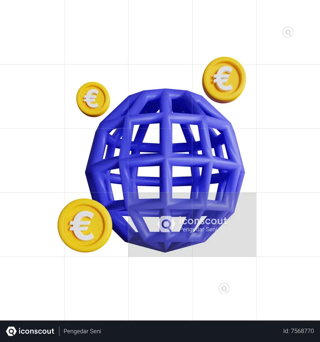 Global Money  3D Icon