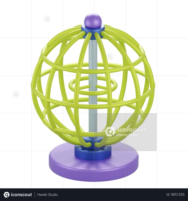 Global motion  3D Icon