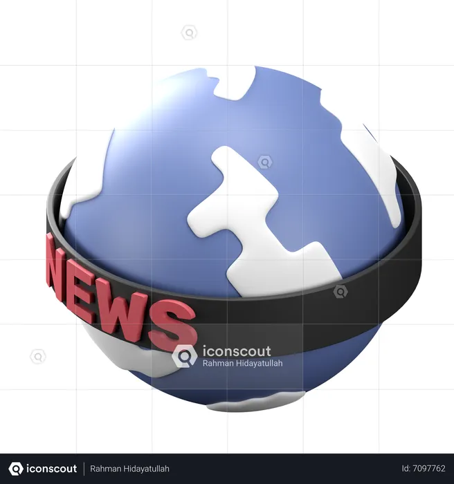 Global News  3D Icon