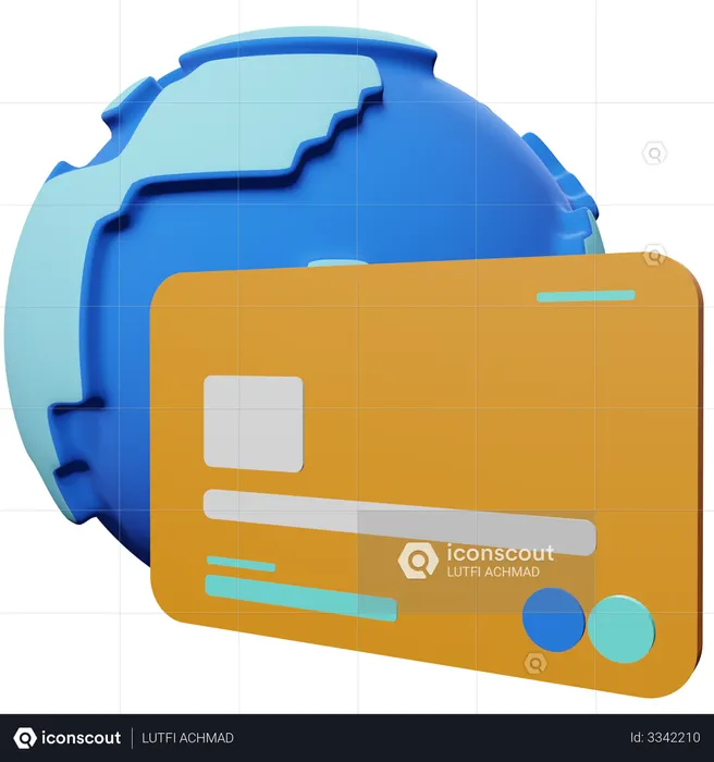 Global Payment  3D Icon