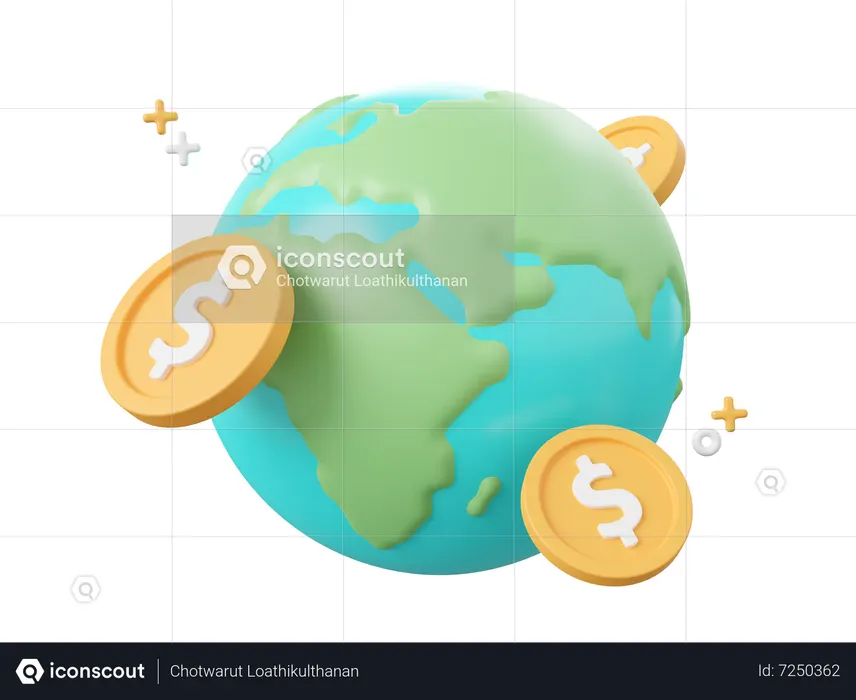 Global Payment  3D Icon