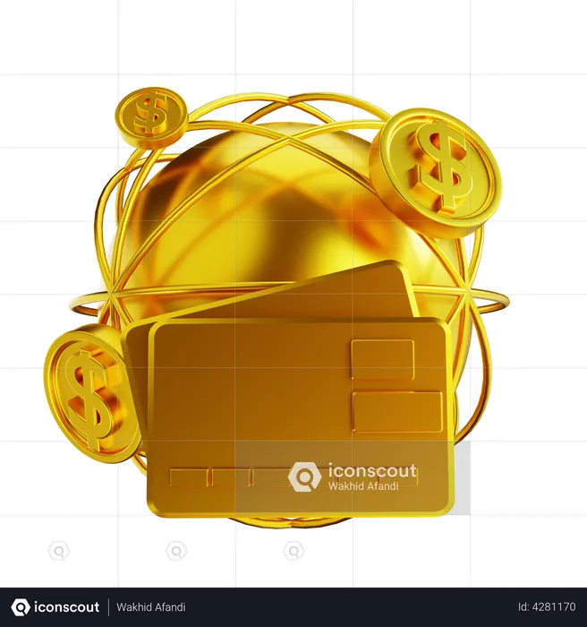 Global Payment  3D Illustration
