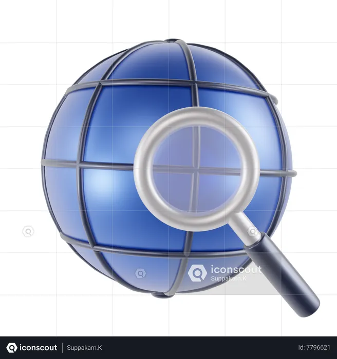 Global Search  3D Icon