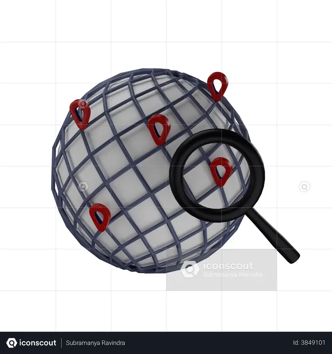 Global Seo  3D Illustration