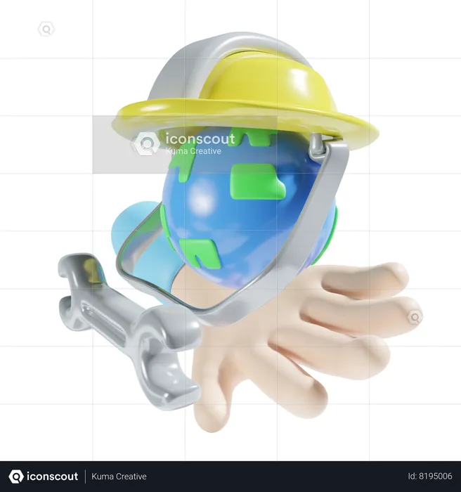 Global Service  3D Icon