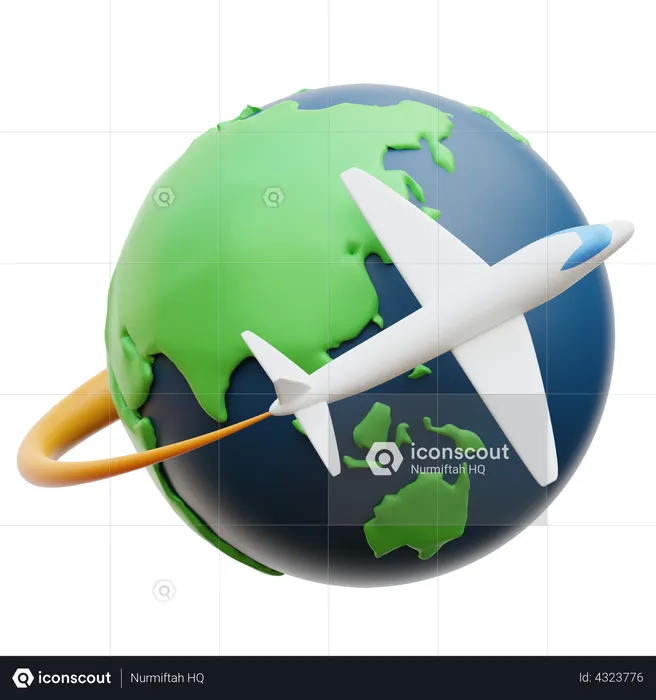 Global Shipping  3D Illustration