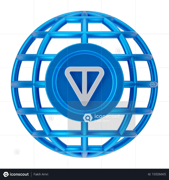 Global Ton Coin  3D Icon