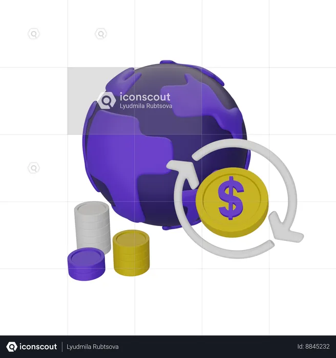 Global Transfer  3D Icon