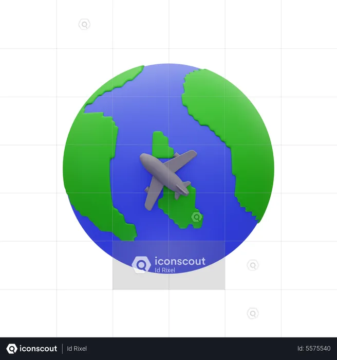 Traveling  3D Icon