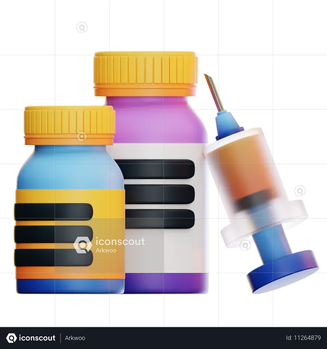 Global Vaccination  3D Icon