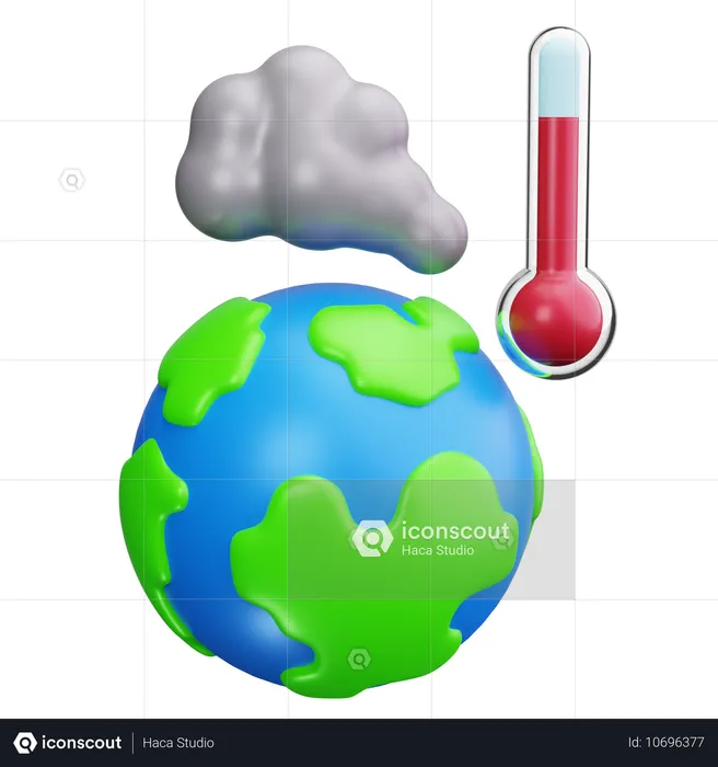 Global Warming  3D Icon