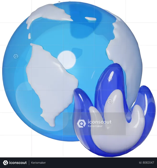 Global Warming  3D Icon