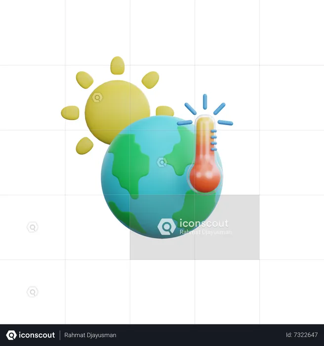 Global Warming  3D Icon