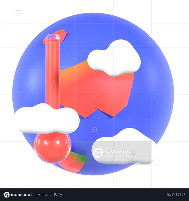 Global Warming  3D Icon