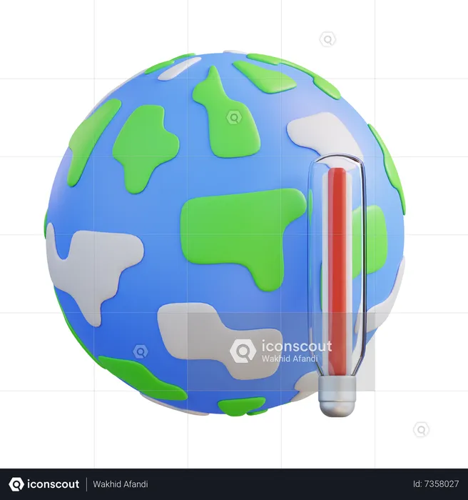 Global Warming  3D Icon