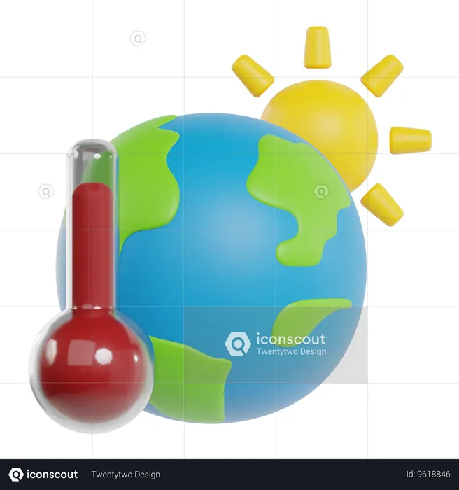 Global Warming  3D Icon