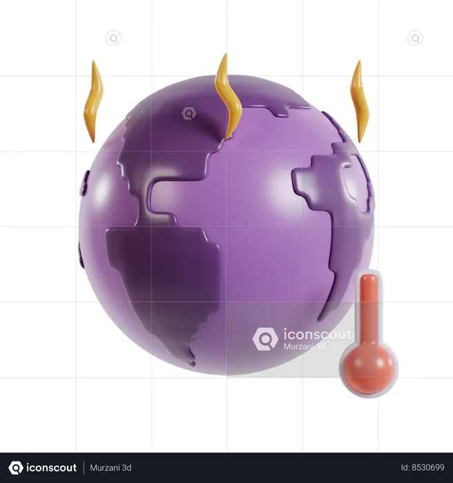 Global Warming  3D Icon