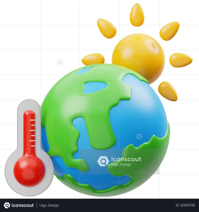Global Warming  3D Icon
