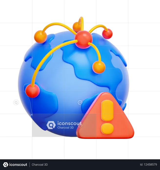 Globale Lieferkettenkrise  3D Icon