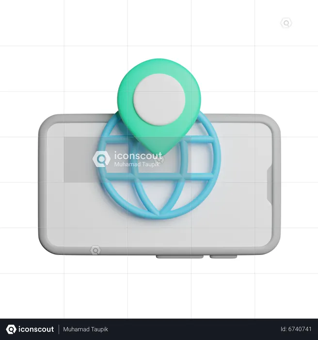 Globaler Standort  3D Icon