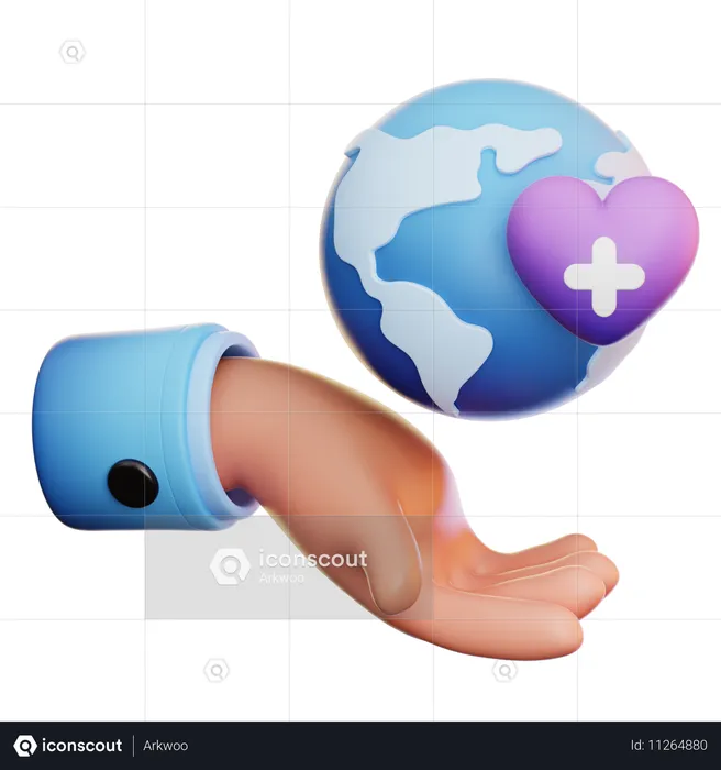 Globales Gesundheitswesen  3D Icon