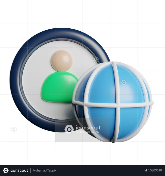 Globales Publikum  3D Icon