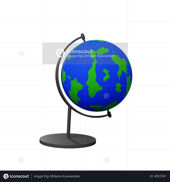 Globe earth  3D Illustration