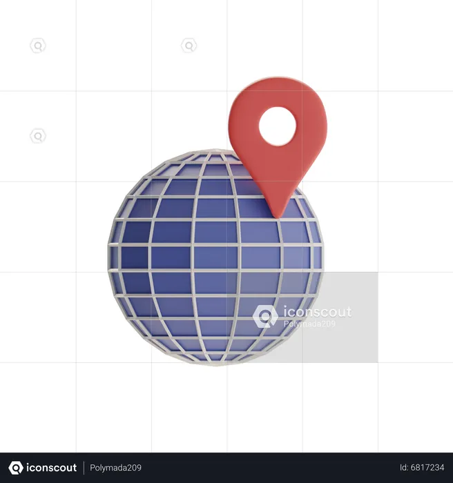 Emplacement du globe  3D Icon