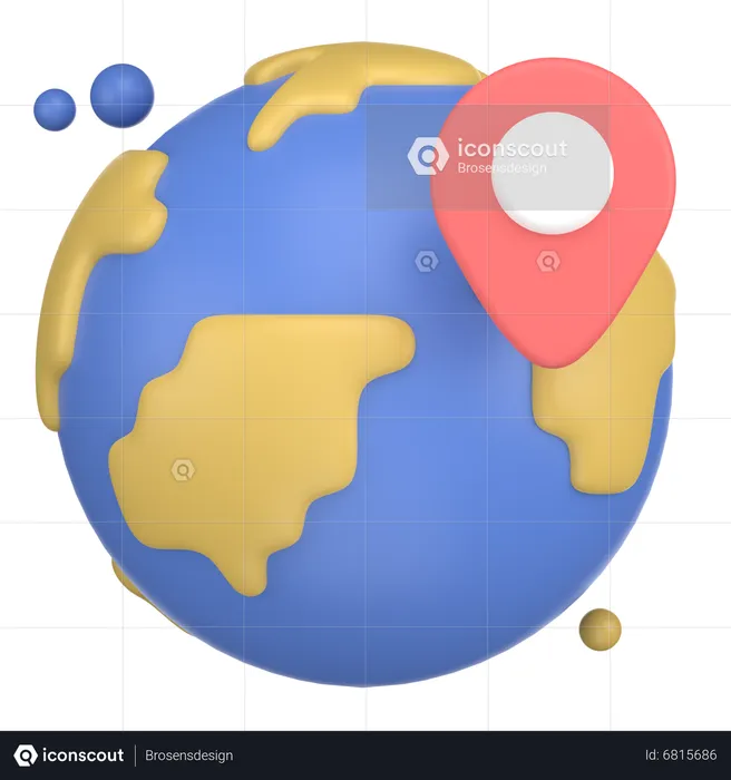 Globe map  3D Icon