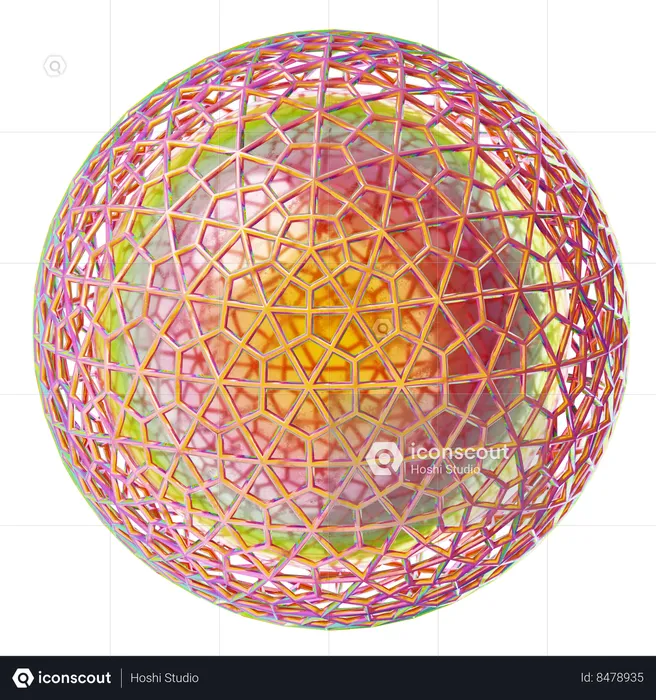 Globe Shape  3D Icon