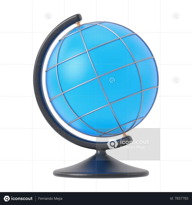 Globe terrestre  3D Icon