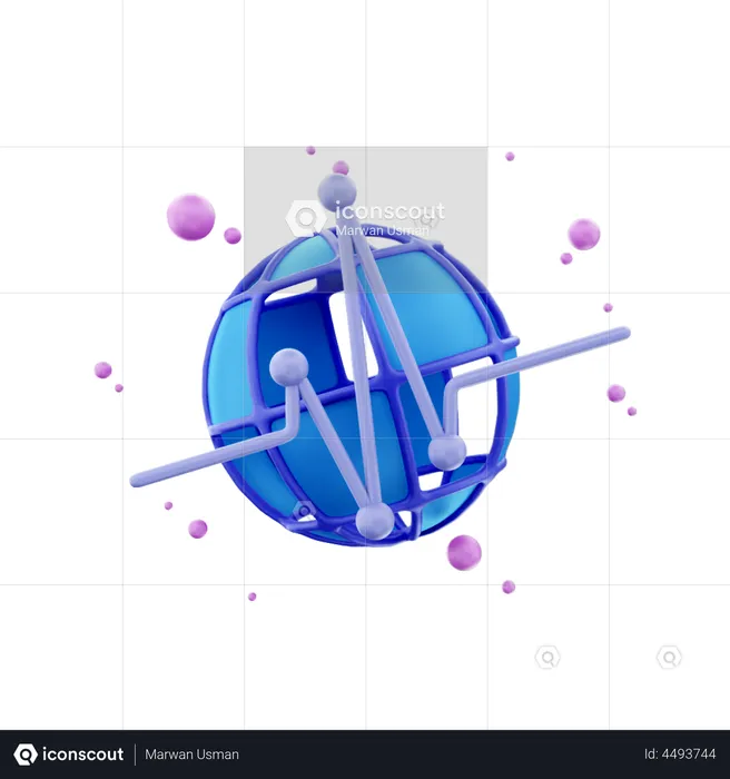 Globe Trends  3D Illustration