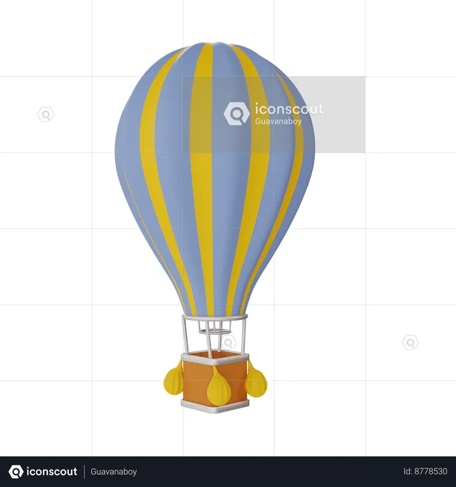 Globo aerostático  3D Icon