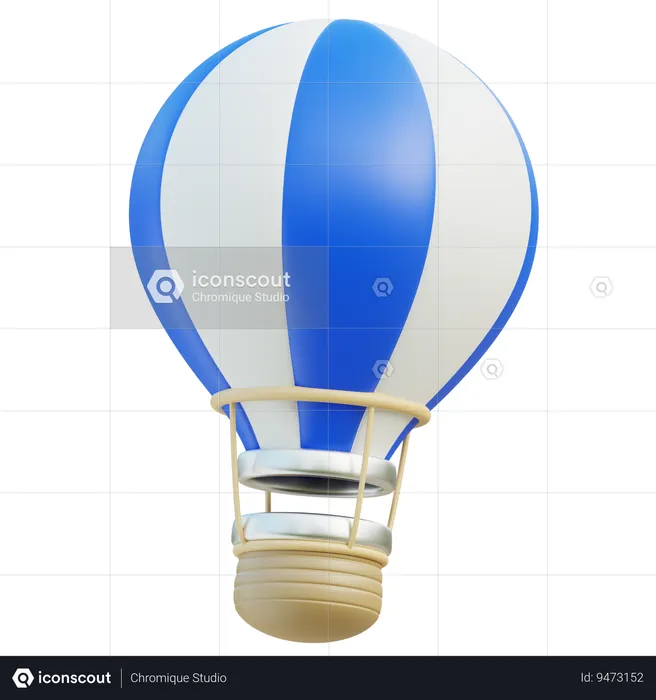 Globo aerostático  3D Icon