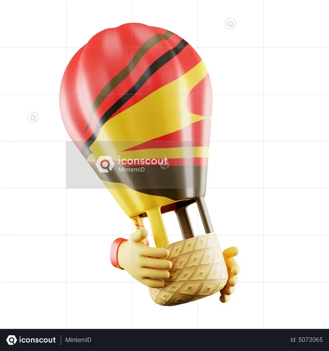 Globo aerostático  3D Icon