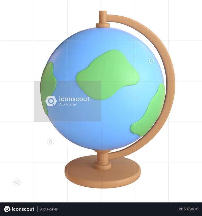 Globo de escritorio  3D Icon