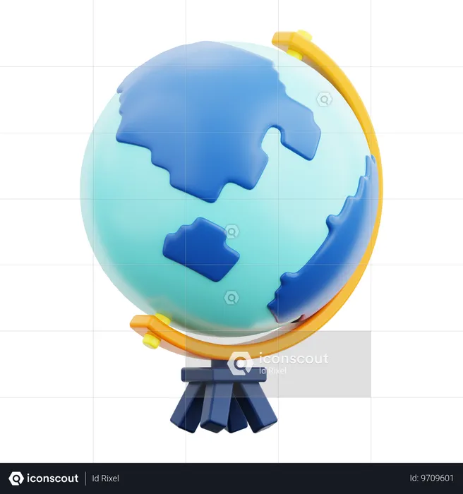 Globo de estudo  3D Icon