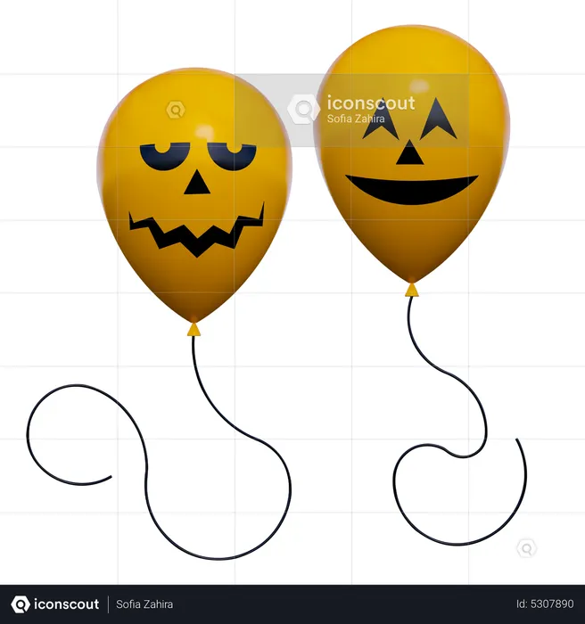 Globo de halloween  3D Icon