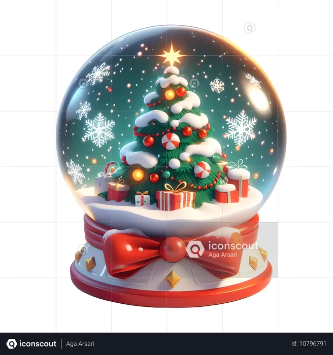 Globo de neve  3D Icon