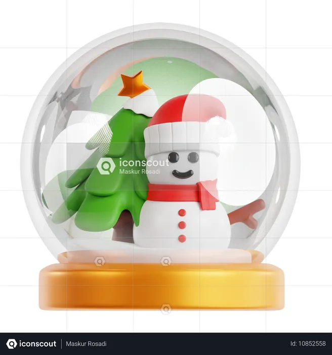 Globo de neve  3D Icon