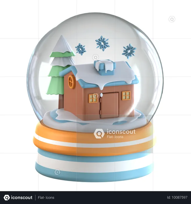 Globo de nieve  3D Icon