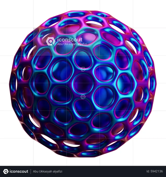 Forma abstracta del globo  3D Icon