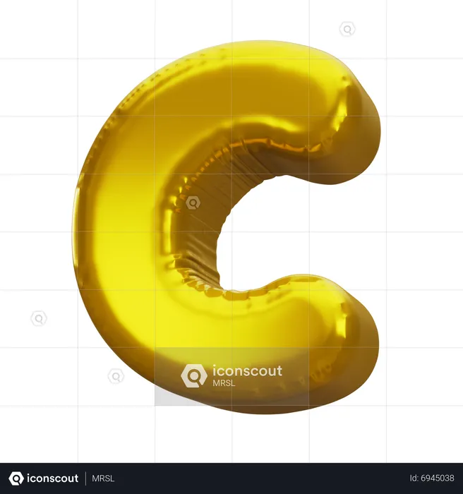 Globo letra c  3D Icon