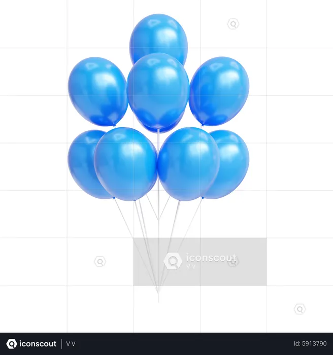 Globos  3D Icon